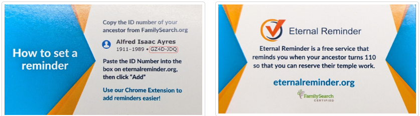 Eternal Reminder Pass-Along Cards